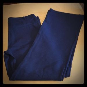 Betabrand navy bootcut dress yoga pants MP
